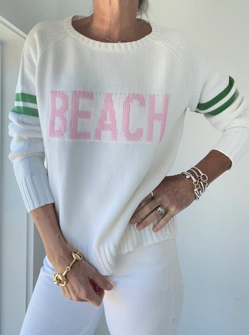 chunky campus varsity beach sweater 683554