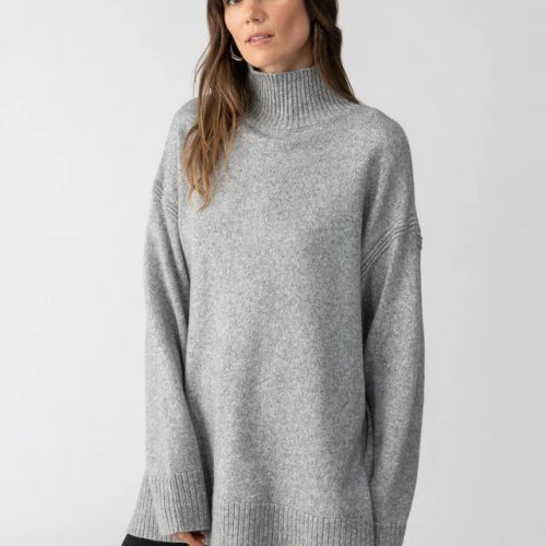 perfect tunic sweater heather ash 814491