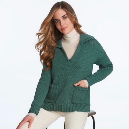 pine johnny collar sweater 872119